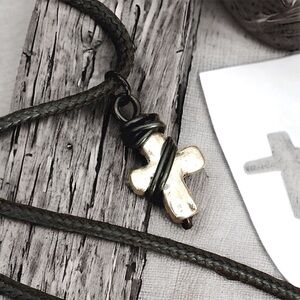 5 For $25💫Alternative Silver Cross Pendant Necklace